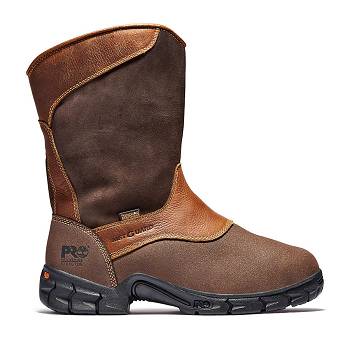 Timberland PRO Excave Wellington Met Guard Steel Toe - Hnede Pracovne Cizmy Panske, T0292SK